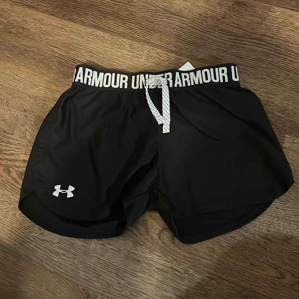 Under Armour lounge athletic kids shorts